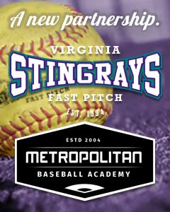 A new partnership.
Virginia Stingrays Fastpitch is excited to announce our new partnership with Metropolitan Baseball Academy! Both organizations can’t wait to connect the softball and baseball communities this coming season!  